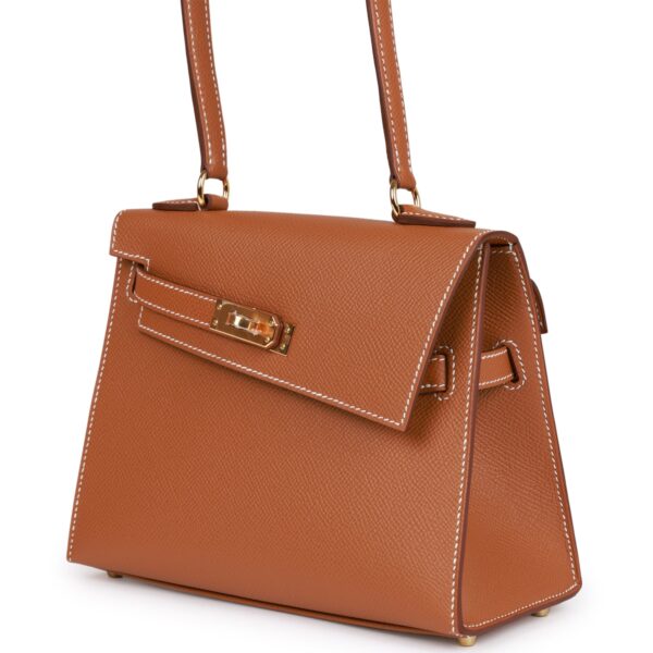 H Kelly Sellier en Desordre 20 Gold Epsom Gold Hardware - Image 6