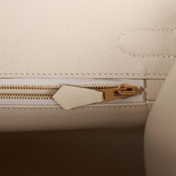 H Birkin Sellier 30 Craie Epsom Gold Hardware - Image 8