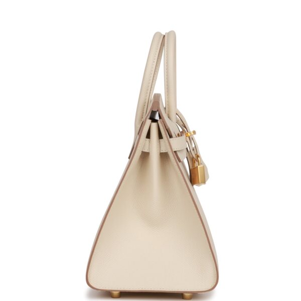 H Birkin Sellier 25 Craie Epsom Gold Hardware - Billede 2