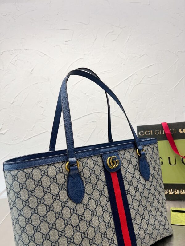 GC479 Ophidia GG Medium Tote / 15"W x 11"H x 5.5"D - Image 2