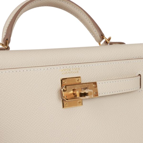 H Kelly Sellier 20 Craie Epsom Gold Hardware - Billede 6