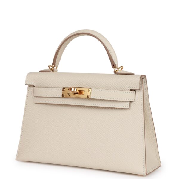 H Kelly Sellier 20 Craie Epsom Gold Hardware - Billede 4