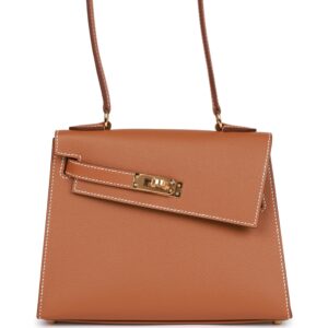 H Kelly Sellier en Desordre 20 Gold Epsom Gold Hardware