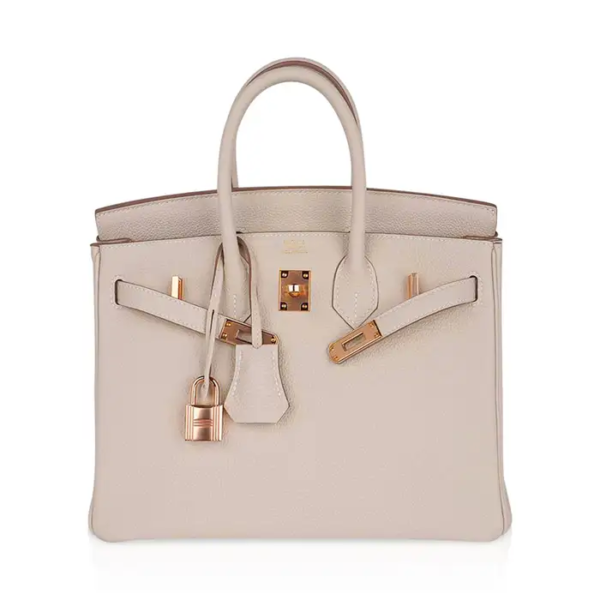 H Birkin 35 Craie Togo Palladium Hardware rose gold - Bild 6