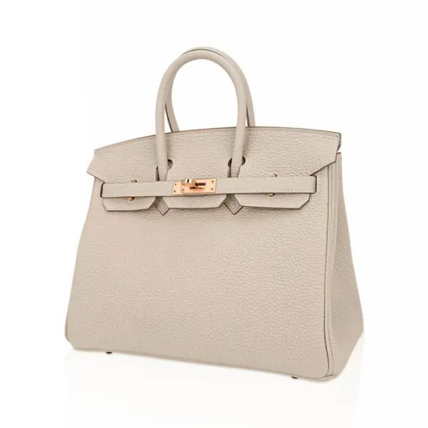 H Birkin 35 Craie Togo Palladium Hardware rose gold - Bild 7