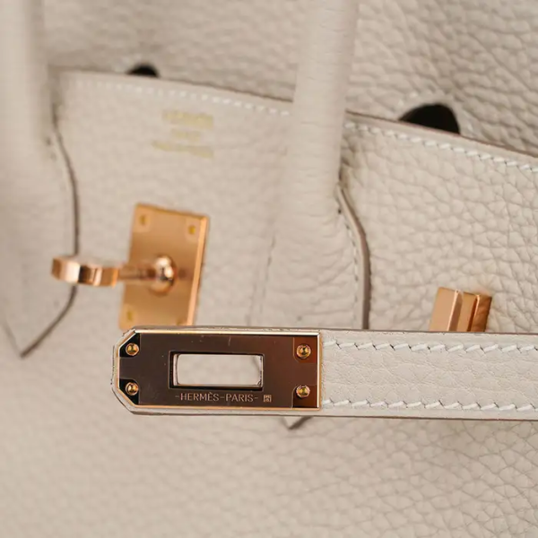 H Birkin 35 Craie Togo Palladium Hardware rose gold - Bild 8
