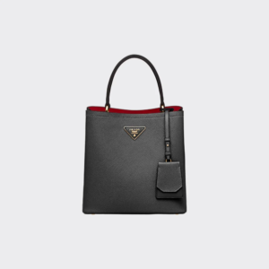 MEDIUM SAFFIANO LEATHER PRA PANIER BAG