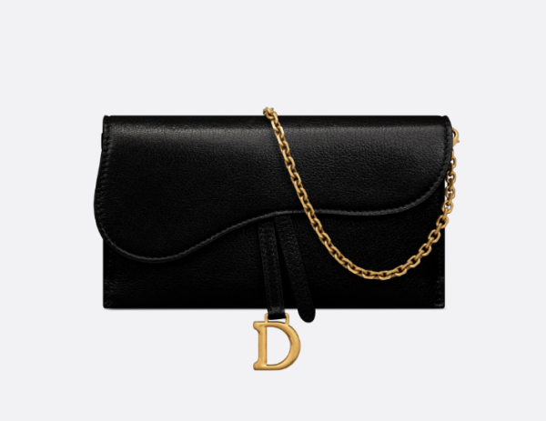 D Saddle Wallet in Goatskin Queen Mint - Image 2