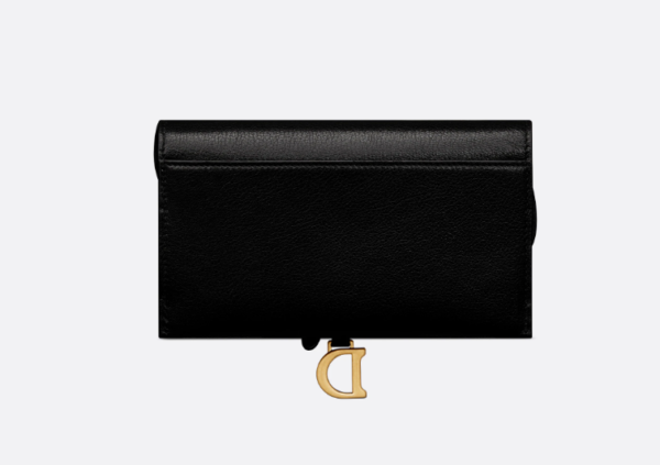 D Saddle Wallet in Goatskin Queen Mint - Image 8