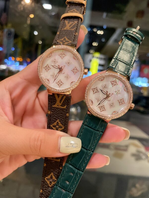 Louis Tambour slim monogran women watch 39mm - Afbeelding 9