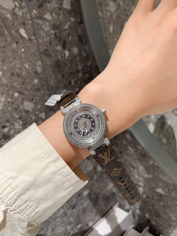 Louis Tambour slim monogran women watch 36mm - Afbeelding 7