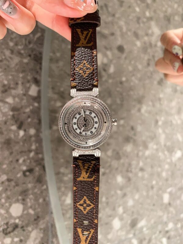 Louis Tambour slim monogran women watch 36mm - Afbeelding 2