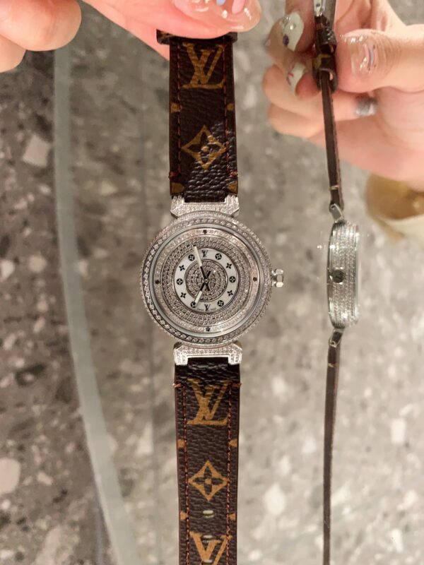Louis Tambour slim monogran women watch 36mm - Afbeelding 12