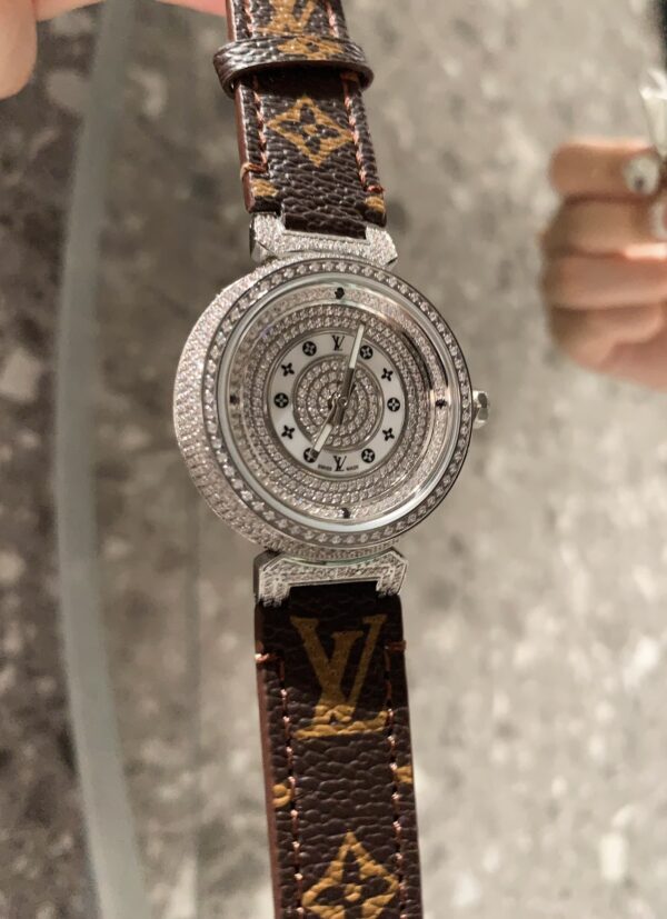 Louis Tambour slim monogran women watch 36mm - Afbeelding 11