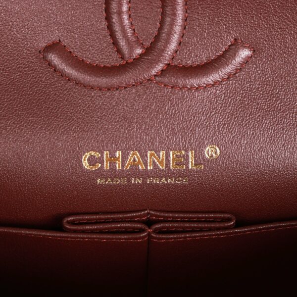 CC Small Classic Double Flap Black Caviar Gold Hardware - Immagine 7