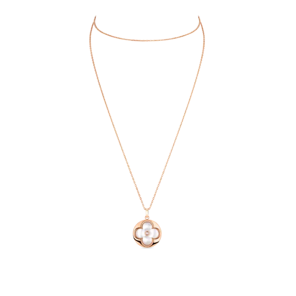 COLOR BLOSSOM XL pendant in rose gold, white mother-of-pearl and diamonds — изображение 5