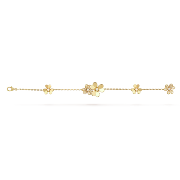 Frivole bracelet, 5 flowers - Billede 2