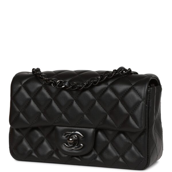 CC Mini Rectangular Flap Bag SO Black Lambskin Black Hardware for MR — изображение 4