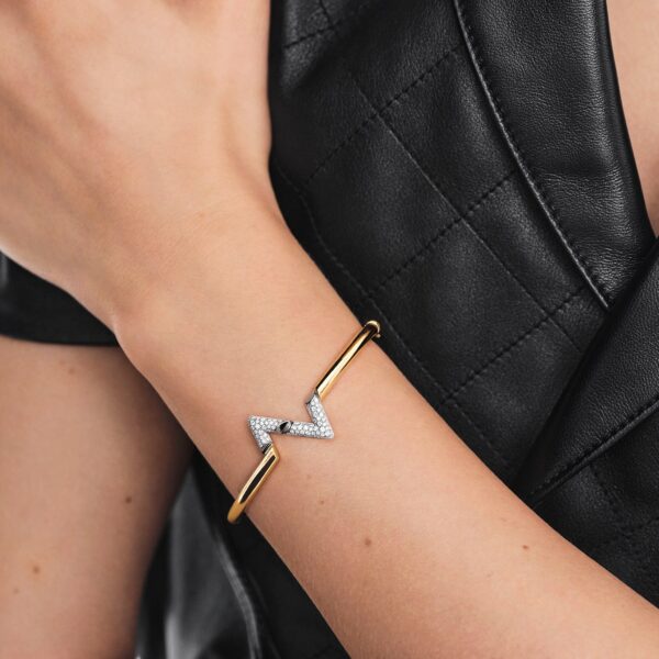 Louis Volt Upside Down Yellow and White Gold and Diamond Bracelets - Afbeelding 3