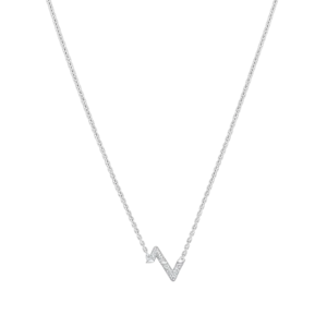Louis Volt Upside Down White Gold and Diamond Pendant