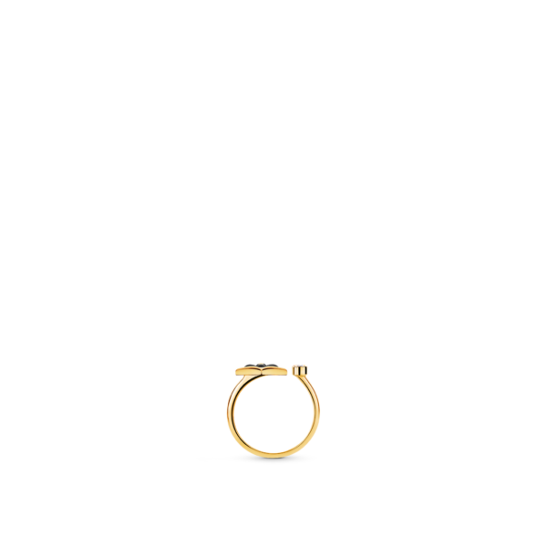 Color Blossom Mini Star Ring in Yellow Gold, Onyx and Diamonds - Immagine 3