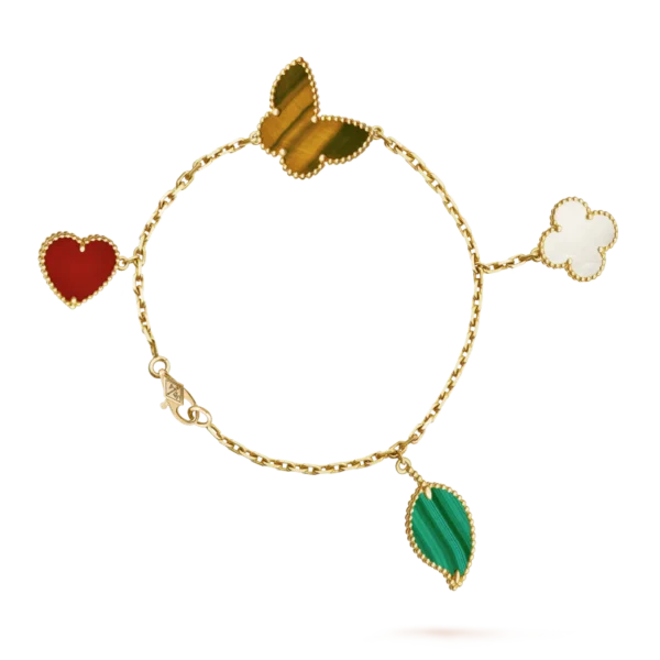 Lucky Alhambra Bracelet, 4 Charms