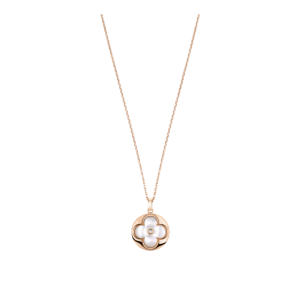 COLOR BLOSSOM XL pendant in rose gold, white mother-of-pearl and diamonds