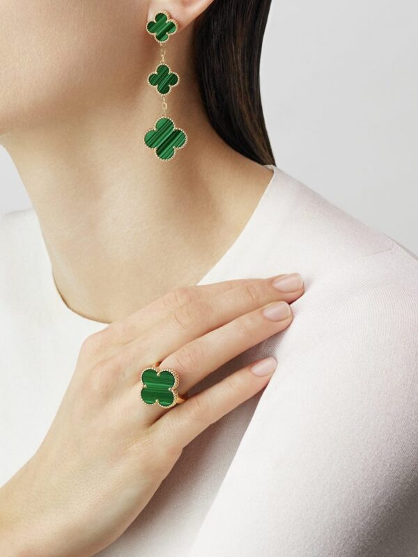Magic Alhambra Earrings, 3 Charms - Billede 2