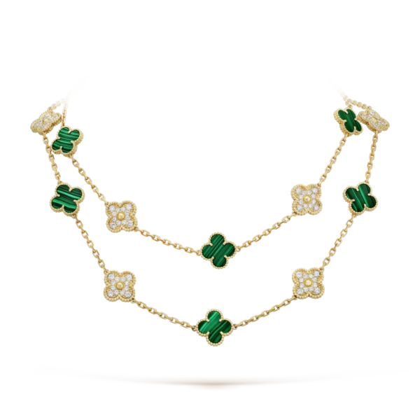 Vintage Alhambra Long Necklace, 20 Charms - Immagine 2