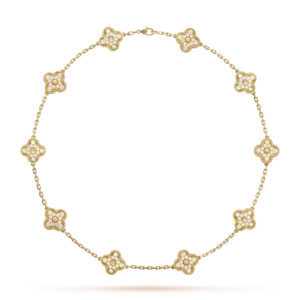 Vintage Alhambra necklace, 10 charms