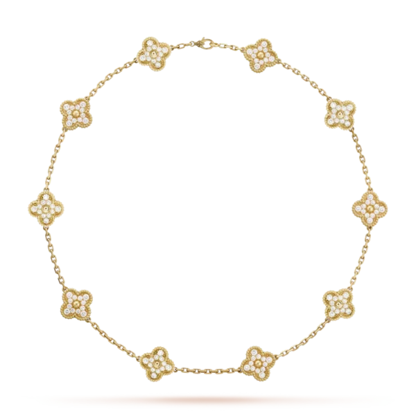 Vintage Alhambra necklace, 10 charms