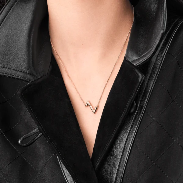 Louis Volt Upside Down Rose Gold Pendant - Immagine 3