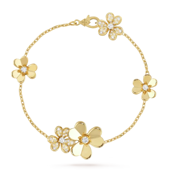 Frivole bracelet, 5 flowers