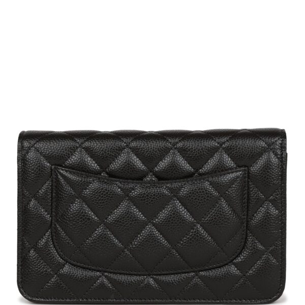 CC Wallet on Chain WOC Black Caviar Gold Hardware - Image 3