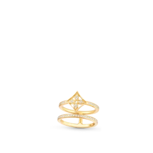 Idylle Blossom Gold and Diamond Double Row Ring