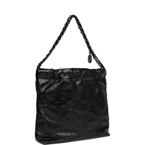 CC Small 22 Bag SO Black Calfskin Black Hardware - Billede 2