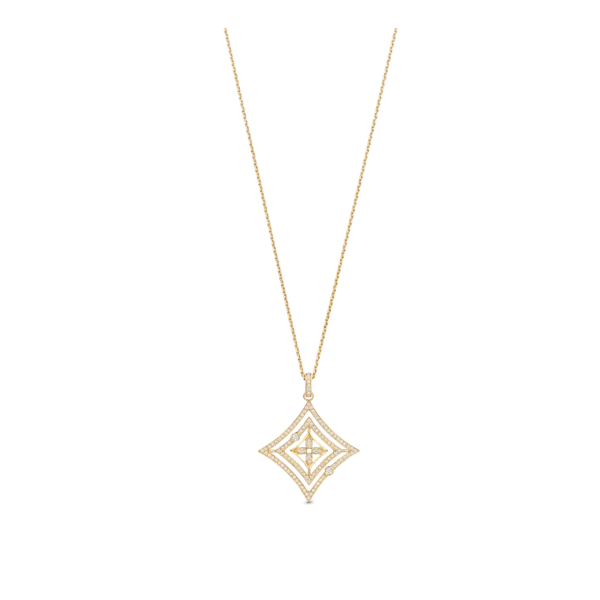 Idylle Blossom Medal in Yellow Gold and Diamonds - Image 2