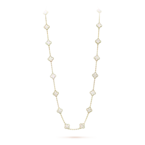 Vintage Alhambra Long Necklace, 20 Charms