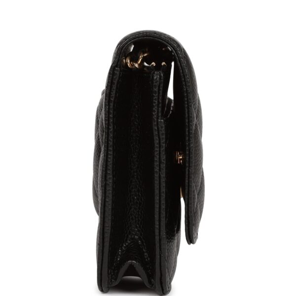 CC Wallet on Chain WOC Black Caviar Gold Hardware - Image 2