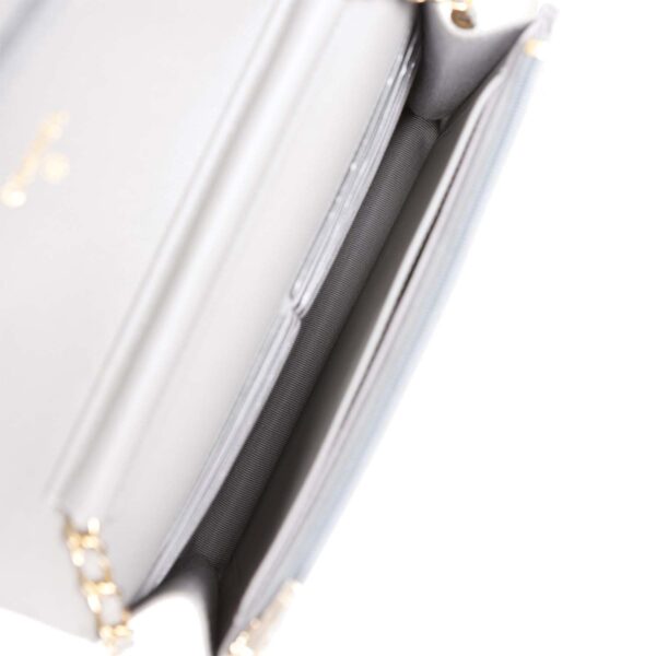 CC Wallet on Chain WOC Grey Caviar Light Gold Hardware - Billede 8