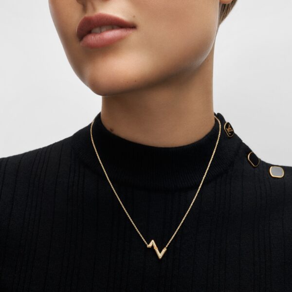 Louis Volt Upside Down Yellow Gold Pendant - Immagine 2