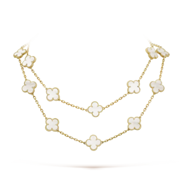 Vintage Alhambra Long Necklace, 20 Charms - Billede 2