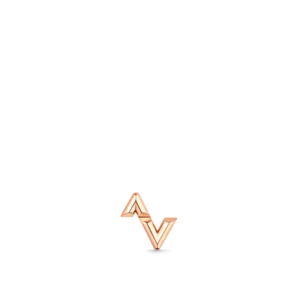 Louis Volt Upside Down Rose Gold Single Stud Earrings