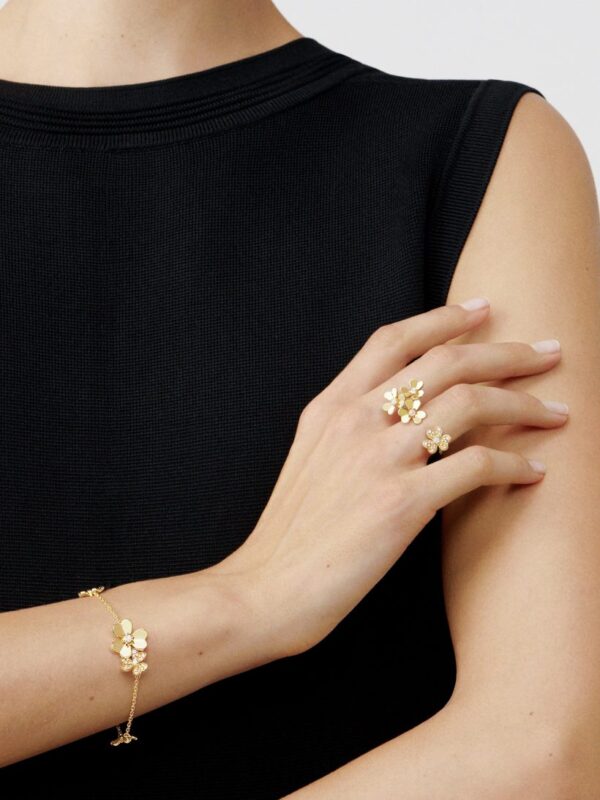 Frivole bracelet, 5 flowers - Billede 4