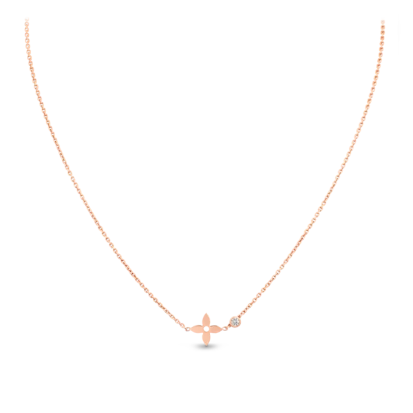 Idylle Blossom Rose Gold and Diamond Pendant - Immagine 2