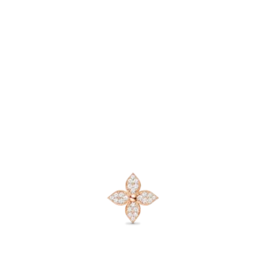 Star Blossom Rose Gold and Diamond Stud Earrings
