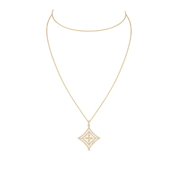 Idylle Blossom Medal in Yellow Gold and Diamonds - Image 4
