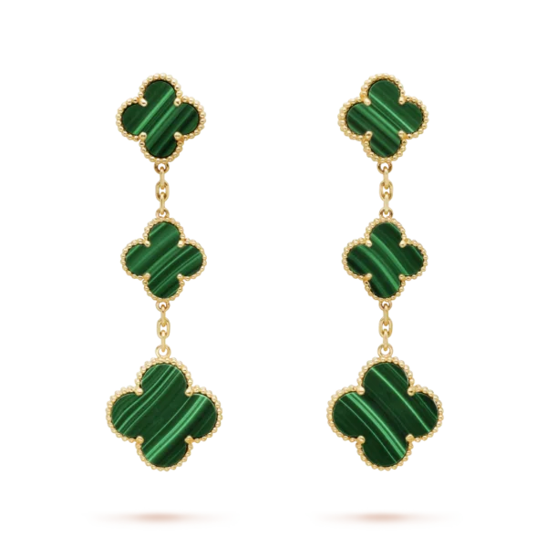 Magic Alhambra Earrings, 3 Charms