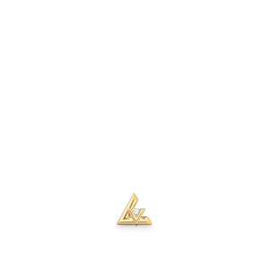 Louis Volt One Yellow K Gold and Diamond Stud Earrings - Single